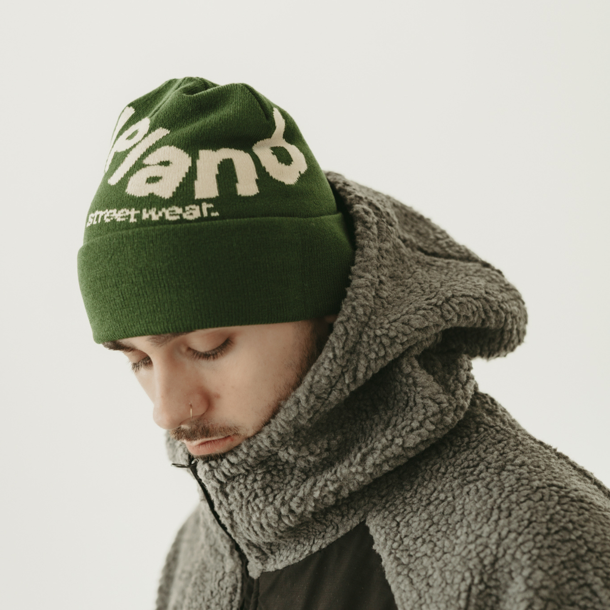 Green Cuff Beanie